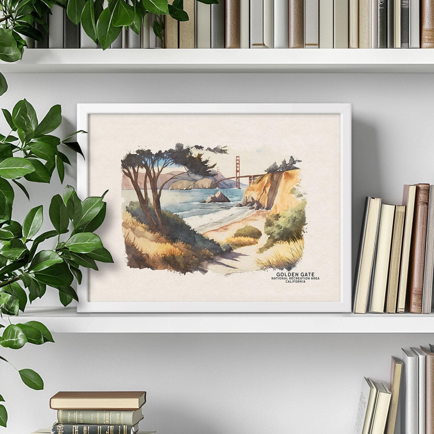 San Francisco Print, Golden Gate Bridge Travel Poster, California Print, Bay Area Poster, San Francisco Art, Travel Gift
