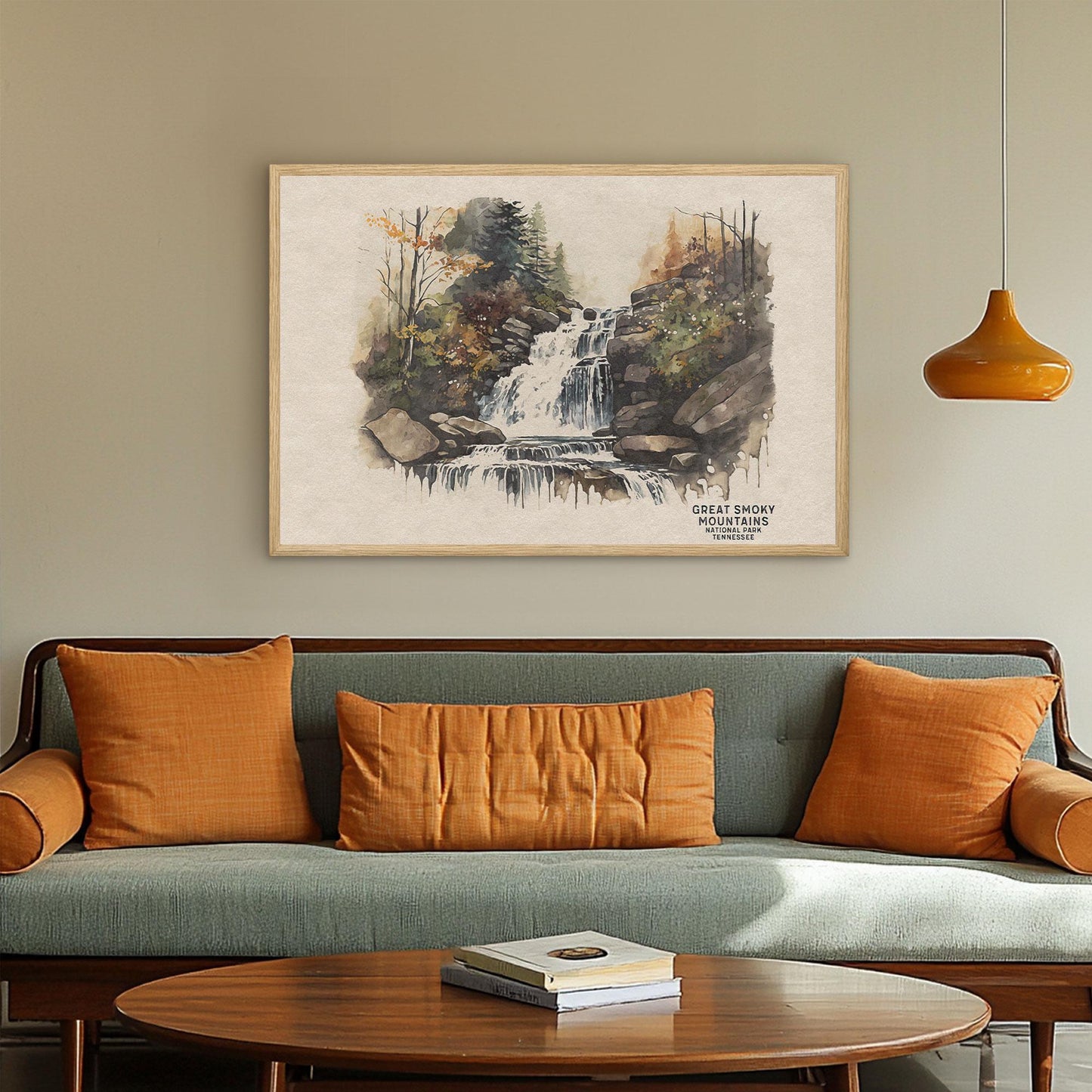Great Smoky Mountains National Park Poster, Tennessee Wall Art, Smoky Mountains Art Prints, National Park Prints, Wedding Gift