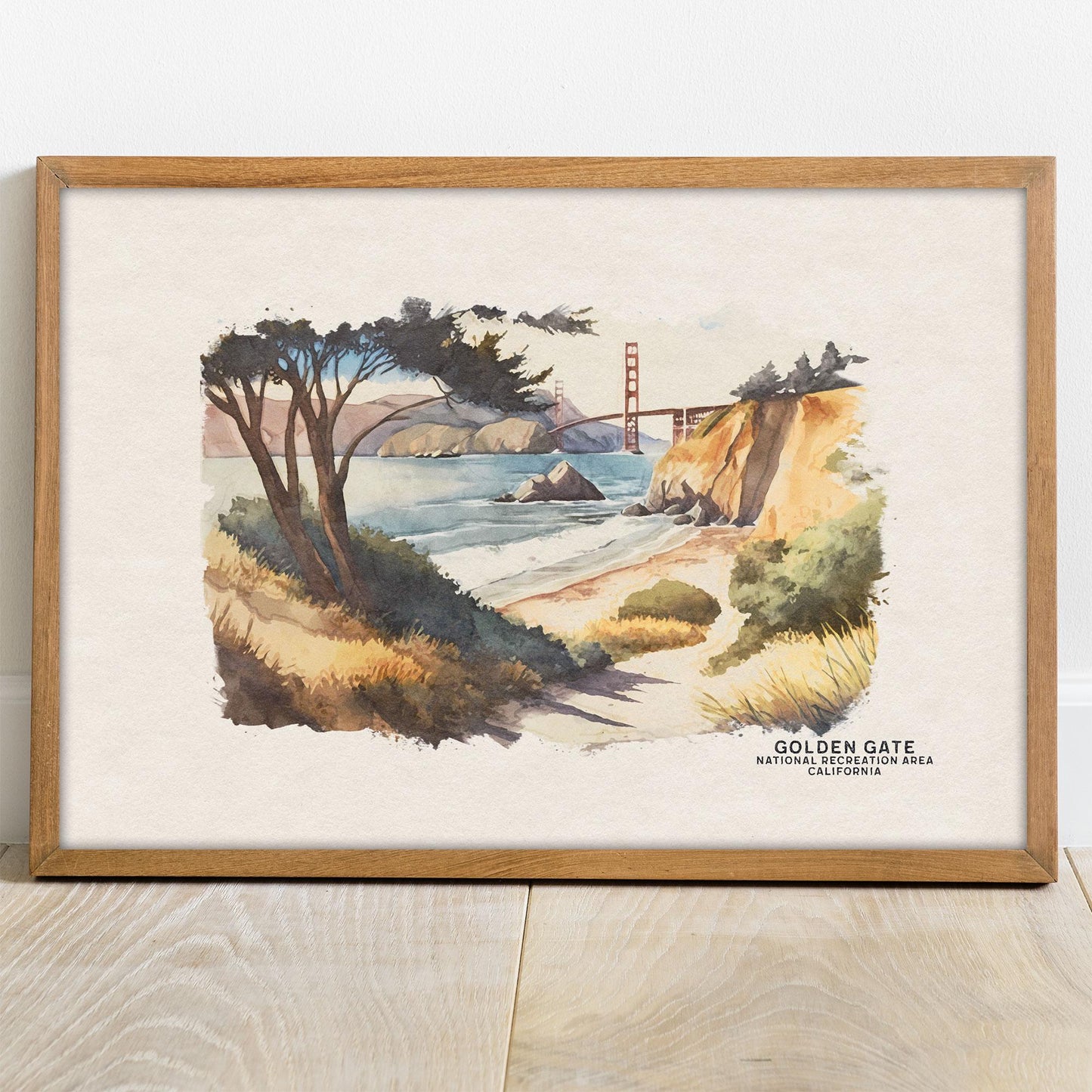 San Francisco Print, Golden Gate Bridge Travel Poster, California Print, Bay Area Poster, San Francisco Art, Travel Gift