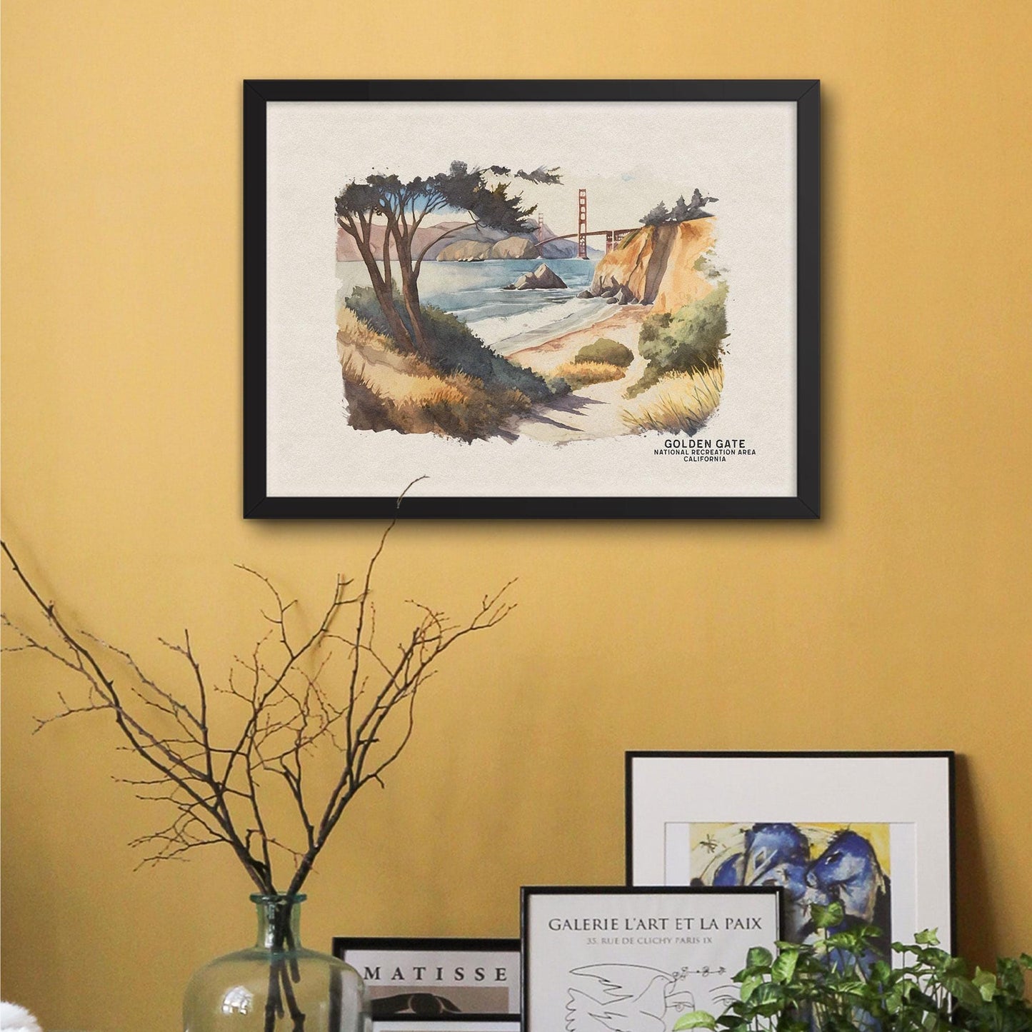 San Francisco Print, Golden Gate Bridge Travel Poster, California Print, Bay Area Poster, San Francisco Art, Travel Gift