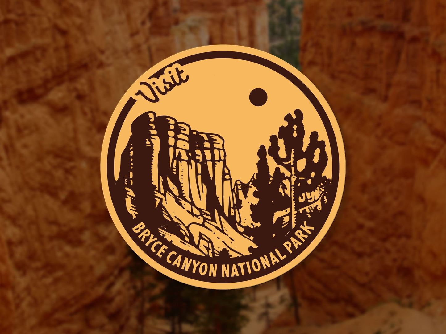 Bryce Canyon National Park Sticker, Utah Waterproof Vinyl Sticker, Water Bottle Decal, Bumper, Laptop, Travel