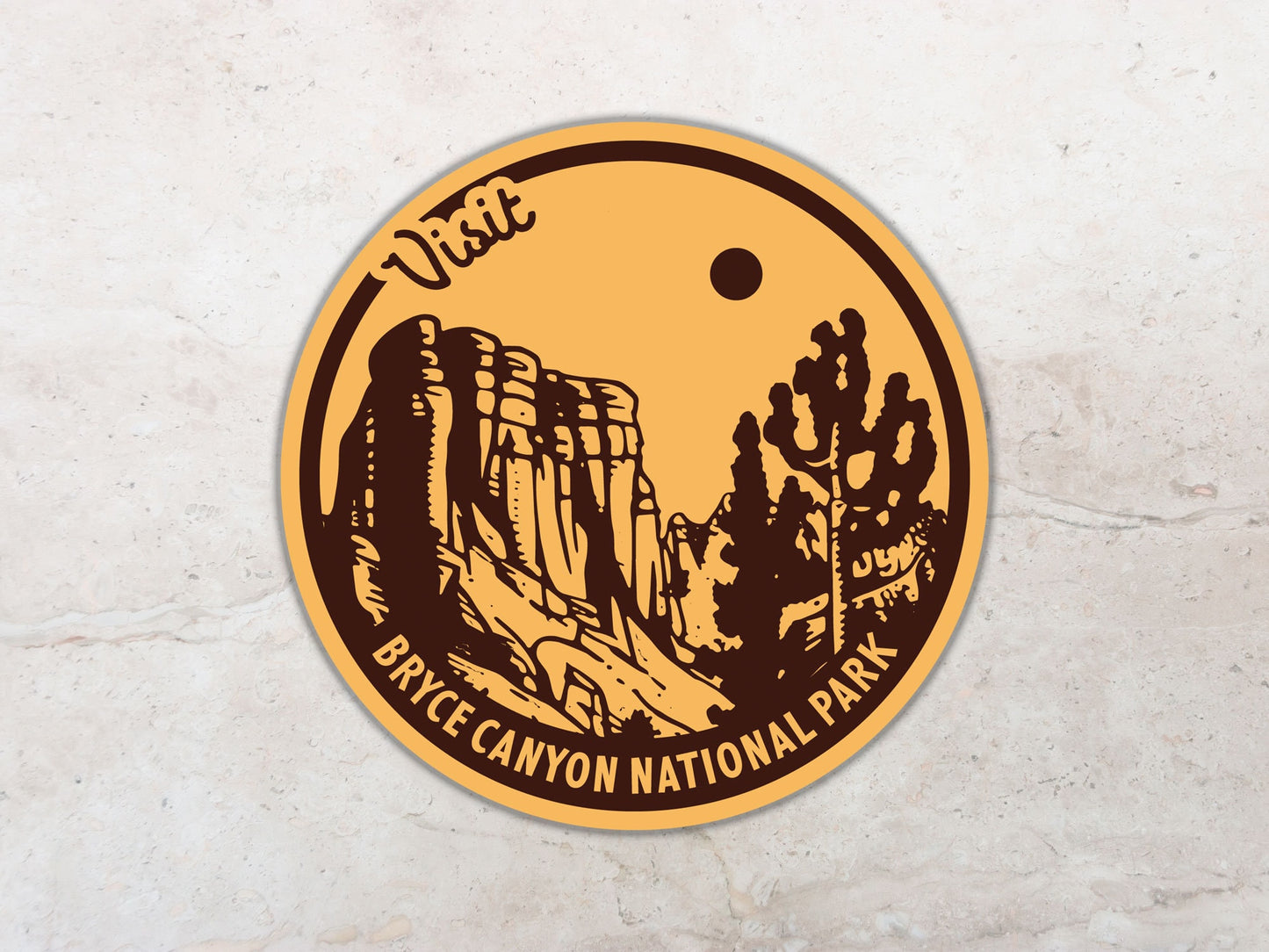 Bryce Canyon National Park Sticker, Utah Waterproof Vinyl Sticker, Water Bottle Decal, Bumper, Laptop, Travel