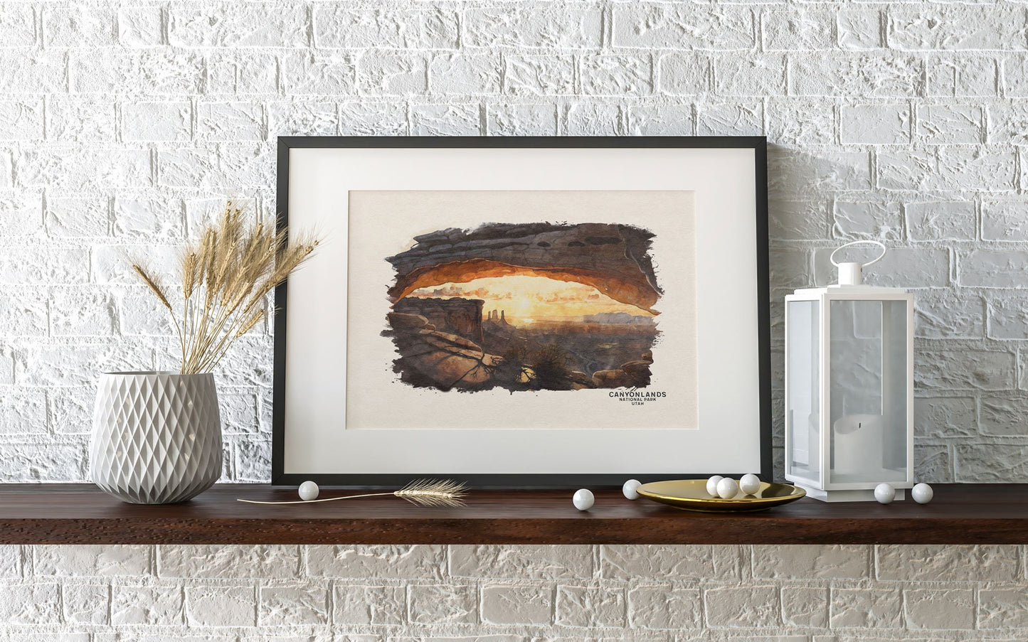 Canyonlands National Park Art Print, National Park Poster, Utah Print Desert Watercolor, Nursery Decor, Wall Art Poster, Going Away Gift