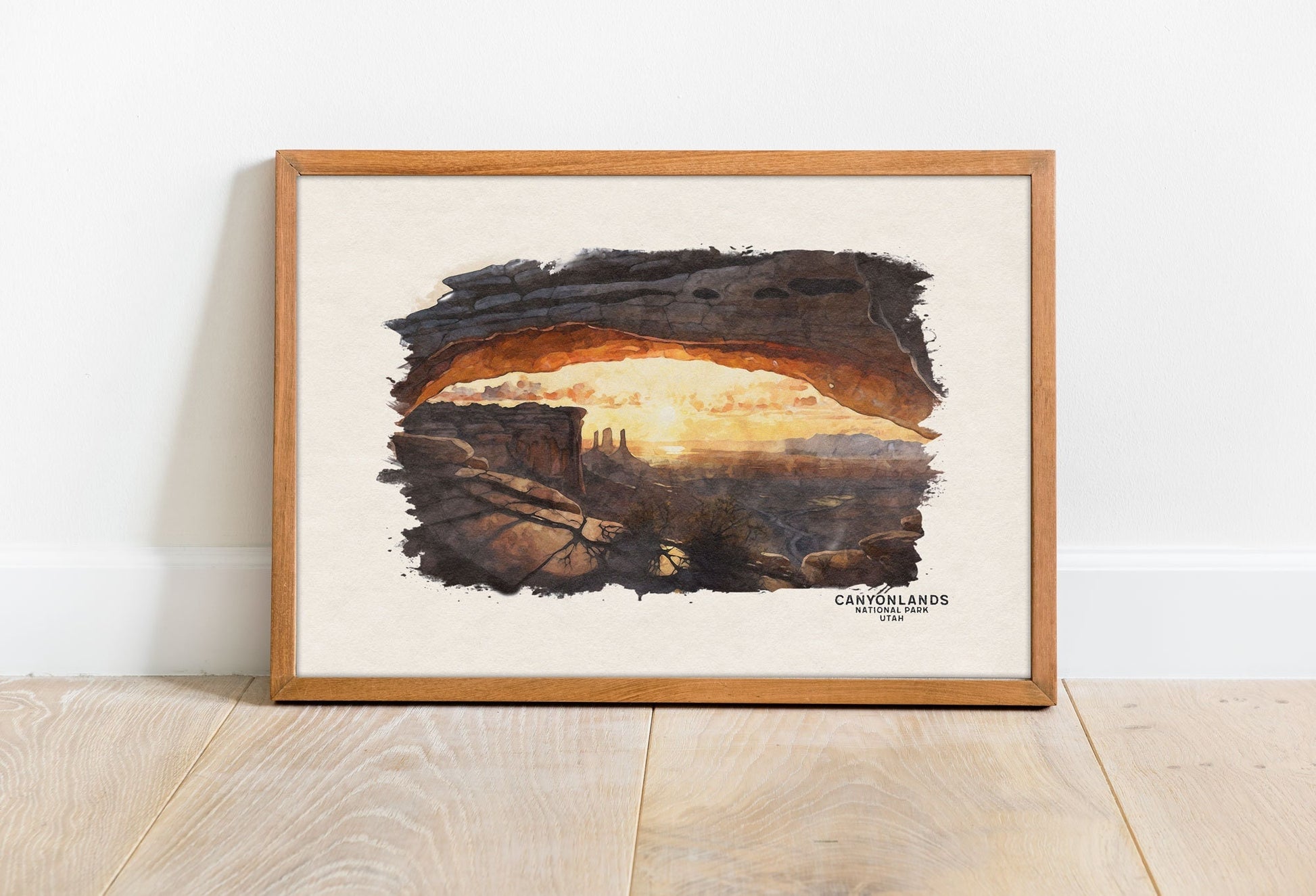 Canyonlands National Park Art Print, National Park Poster, Utah Print Desert Watercolor, Nursery Decor, Wall Art Poster, Going Away Gift