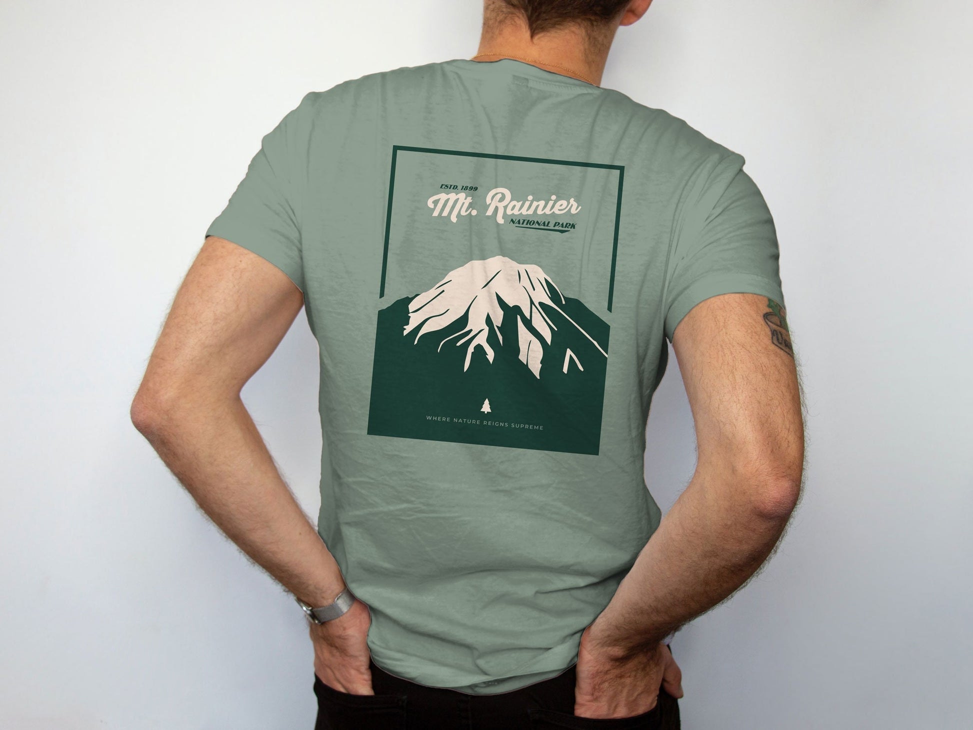 Mt Rainier National Park Shirt, Washington State, Mount Rainier Shirt, Pacific Northwest, Outdoorsy Shirt Unisex