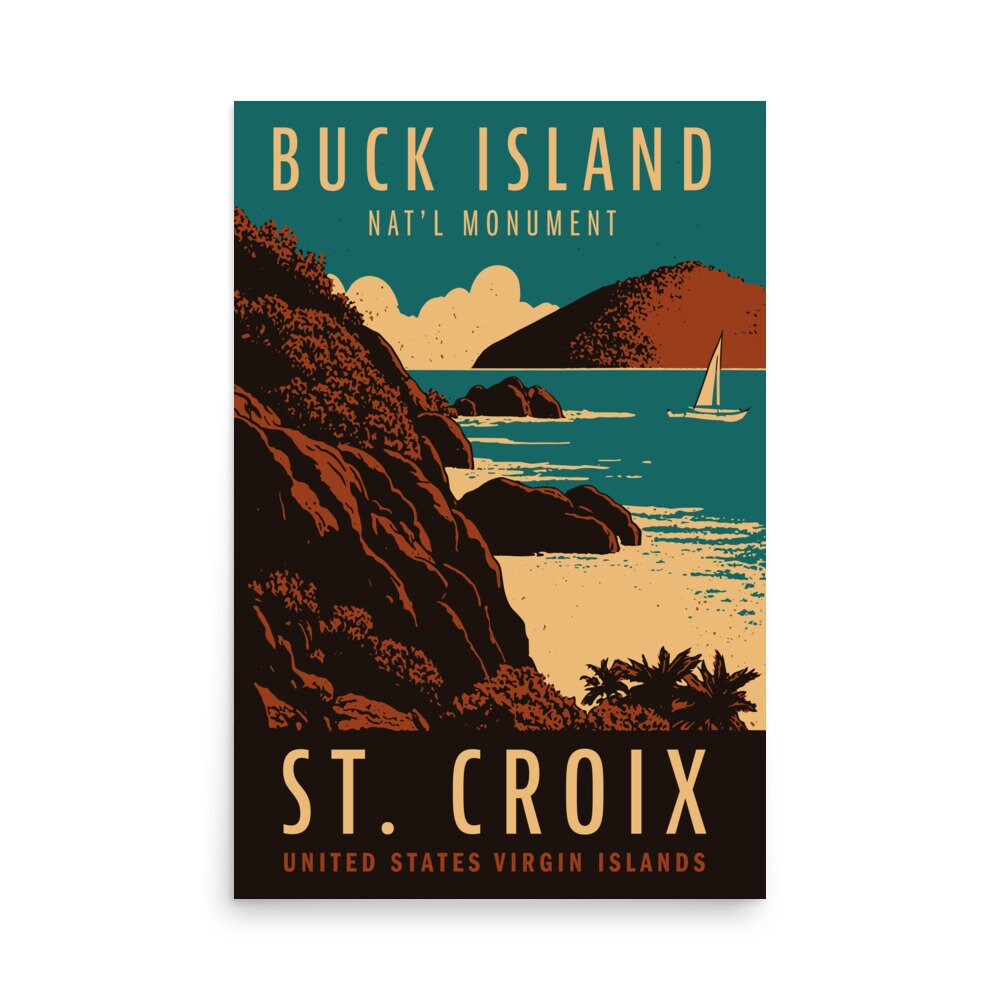 St. Croix Vintage Poster