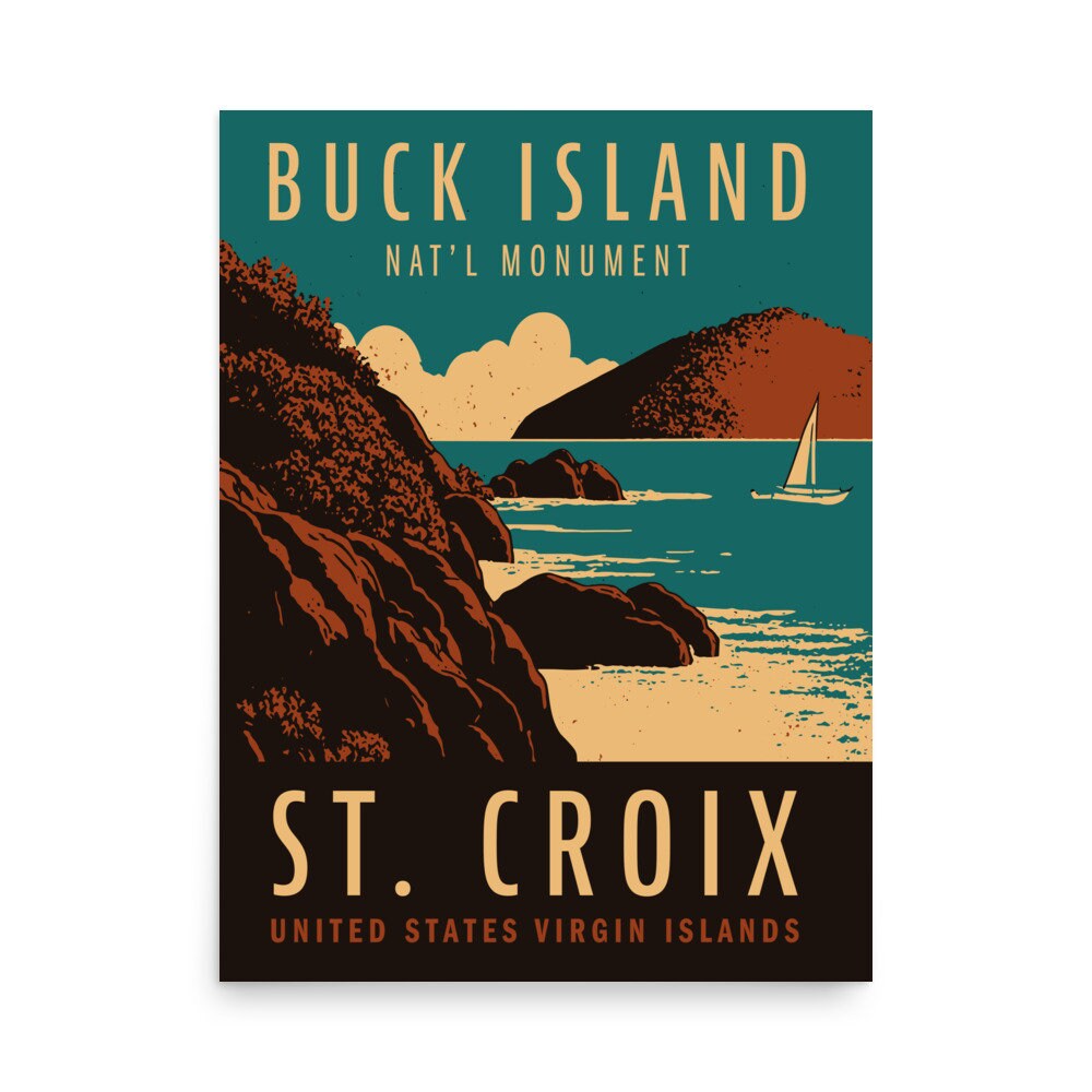 St. Croix Vintage Poster