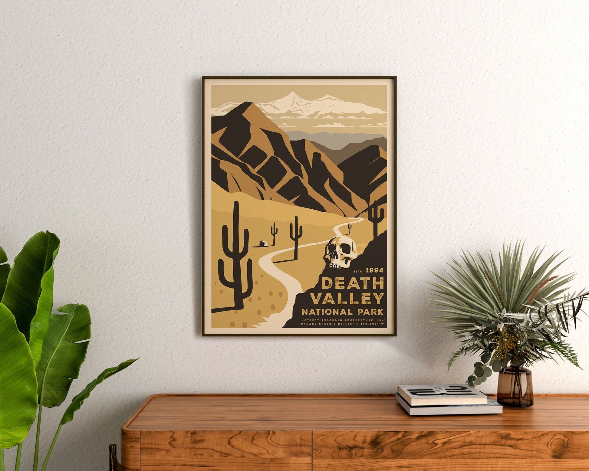 Death Valley National Park Poster, California Print, Desert Wall Art, Southwest Wall Art, Death Valley Art