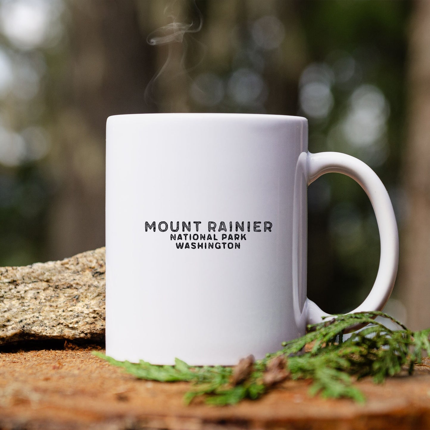 Mount Rainier National Parks Mountain Mug, Mt Rainier Art Coffee Mug, National Park Gift For Him Ceramic Mug, Camping Mug