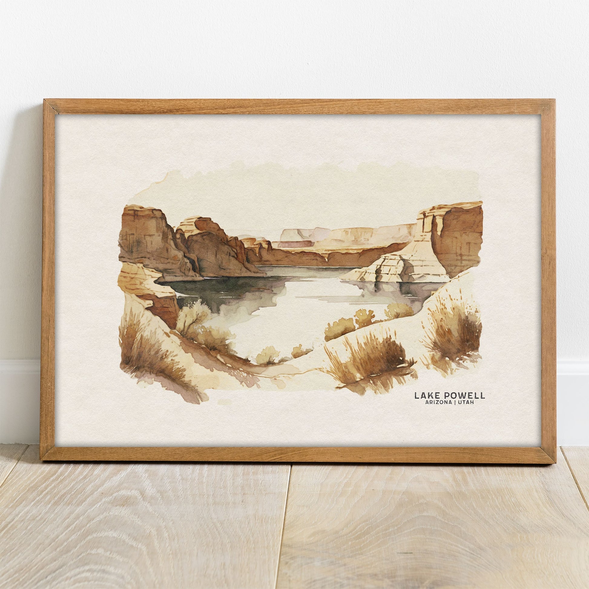 Lake Powell Watercolor Print - Southwestern Decor, National Park, Wall Art - Perfect for Lake Life and Home Decor Gift for Her Nursery