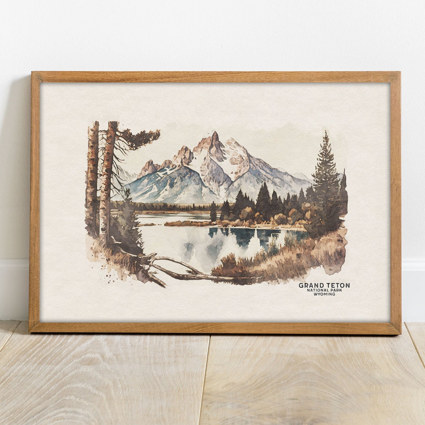 Grand Teton National Park Poster, Travel Poster, Grand Teton Wall Art, National Park Art Print, Gallery Wall, Housewarming Gift, Nursery Art