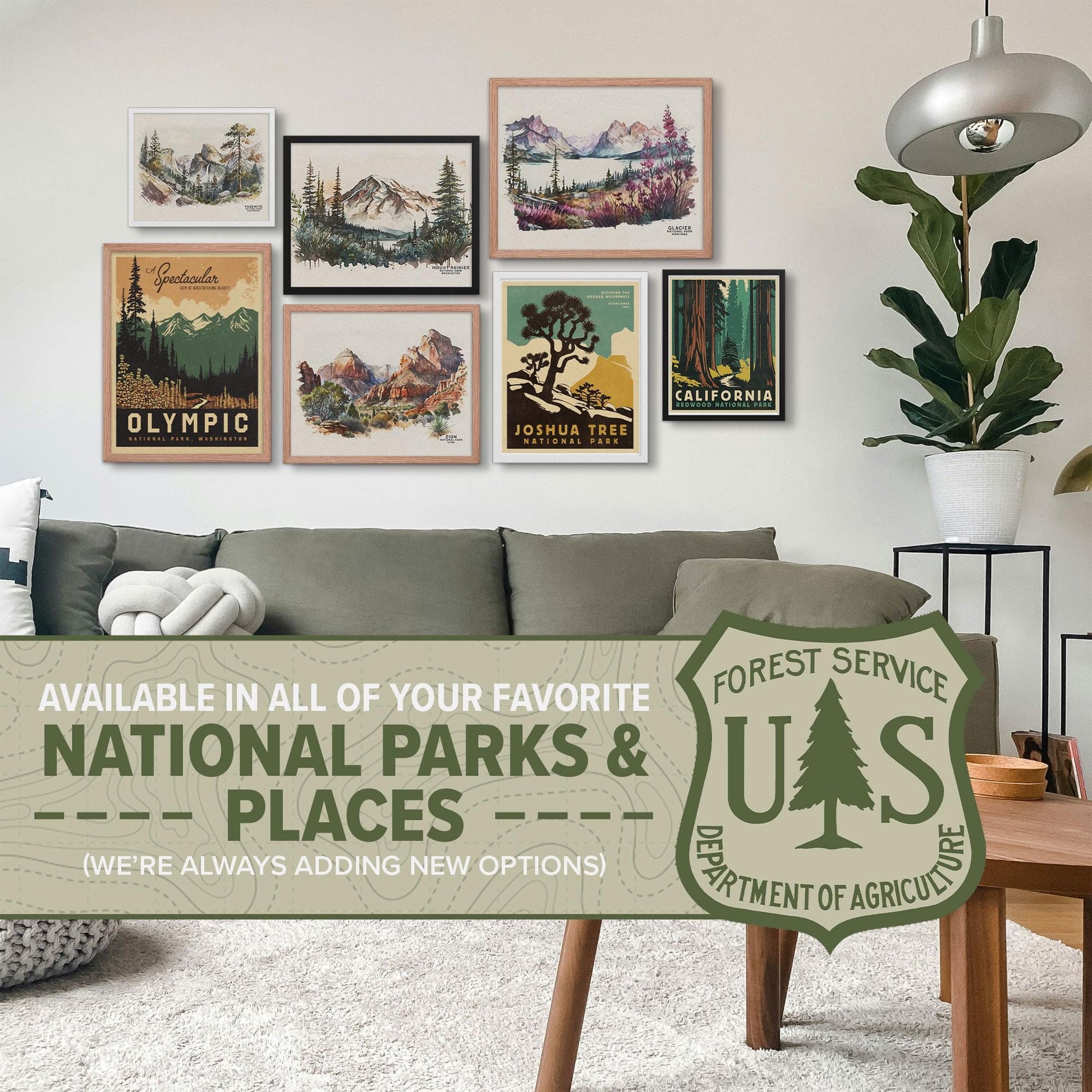 Great Smoky Mountains National Park Poster, Tennessee Wall Art, Smoky Mountains Art Prints, National Park Prints, Wedding Gift