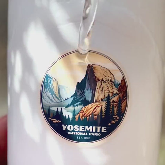 Yosemite National Park Sticker, California Decal, Waterproof Vinyl, Water Bottle Sticker, Camping And Hiking Sticker