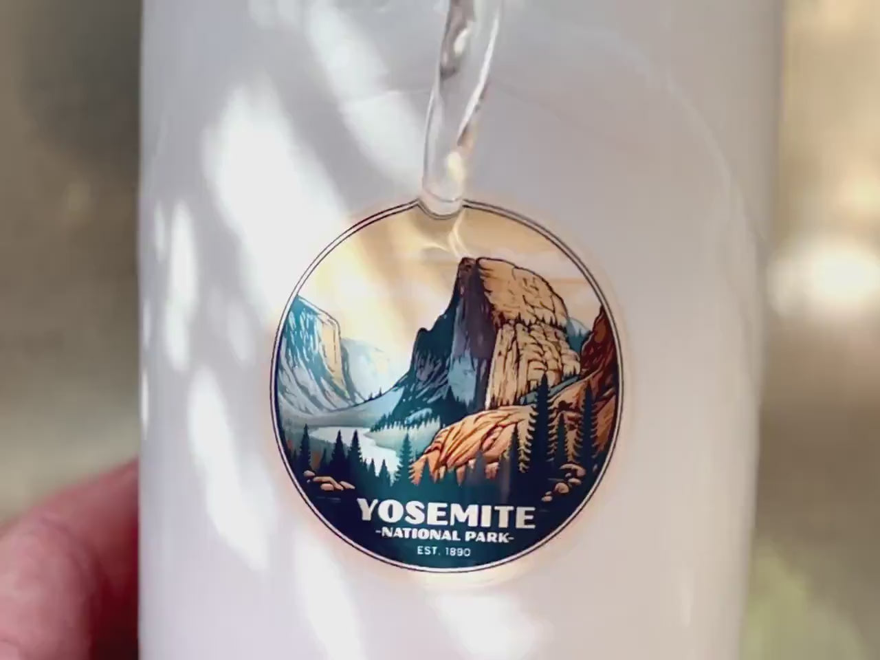 Yosemite National Park Sticker, California Decal, Waterproof Vinyl, Water Bottle Sticker, Camping And Hiking Sticker